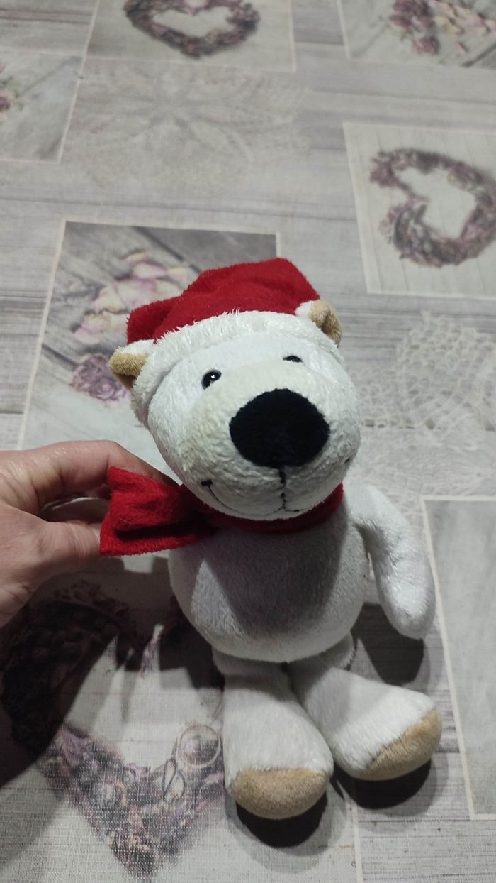 Peluche ours de Noël