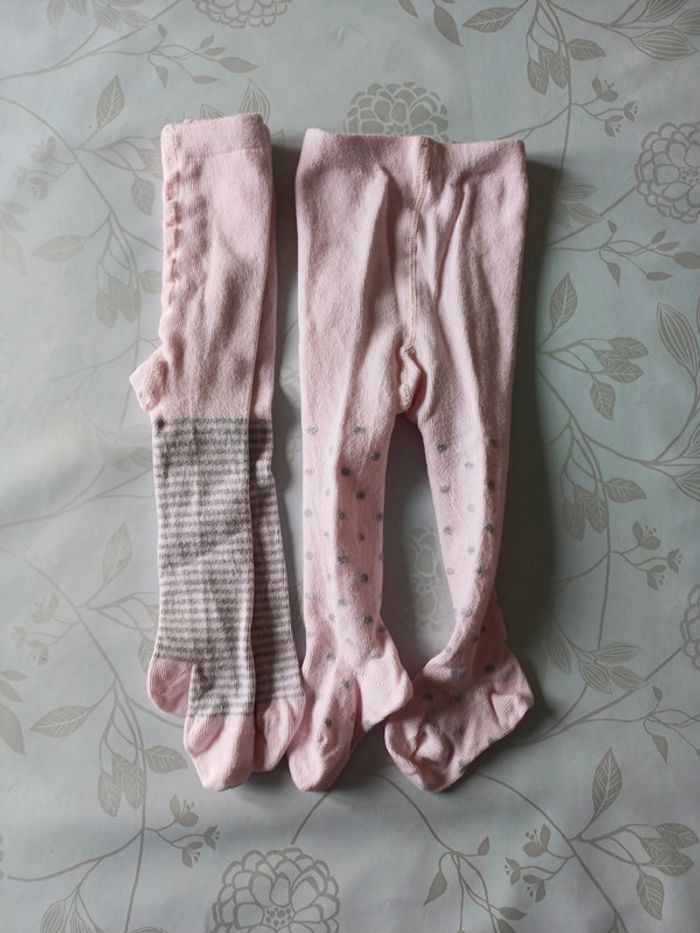 Lot 2 paires collants 3/6 mois Tex