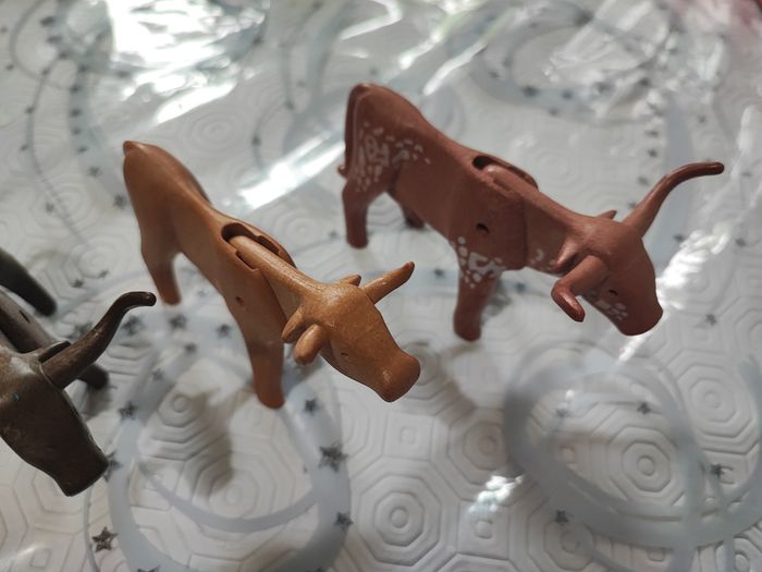 Playmobil 3 Longhorn vache boeuf - photo numéro 6