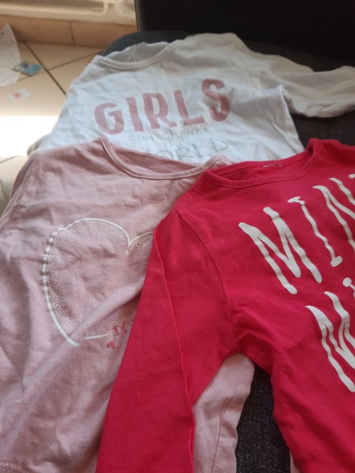 Lot de 3 t-shirts fille