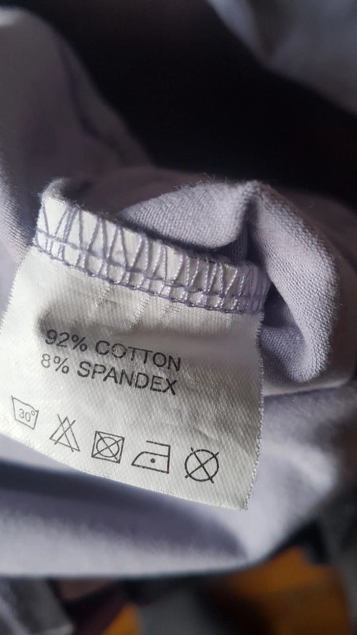 Tee shirt manches longues lilas avec dessin - photo numéro 7