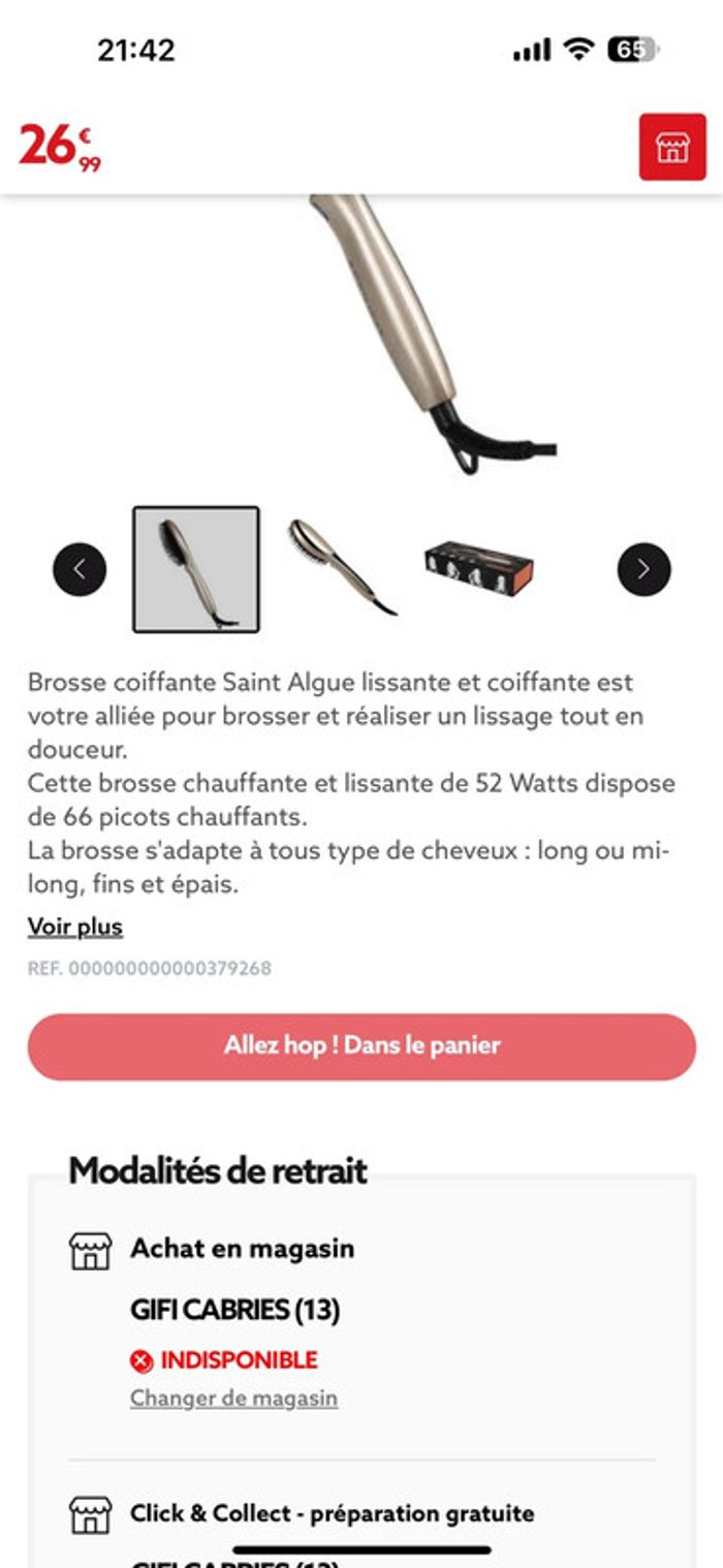 brosse coiffante Demeliss Pro Saint Algue - photo numéro 8