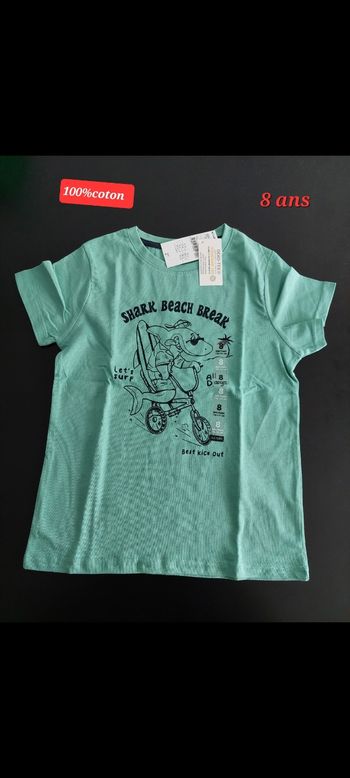 T-shirt Shark Beach Break garçon 8ans