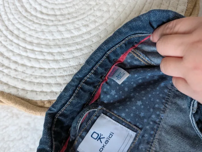 💙 Veste en jean Okaïdi – 8 ans - photo numéro 2