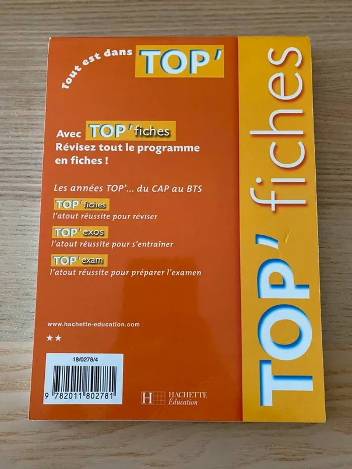 livre top’ fiches STG - photo numéro 2