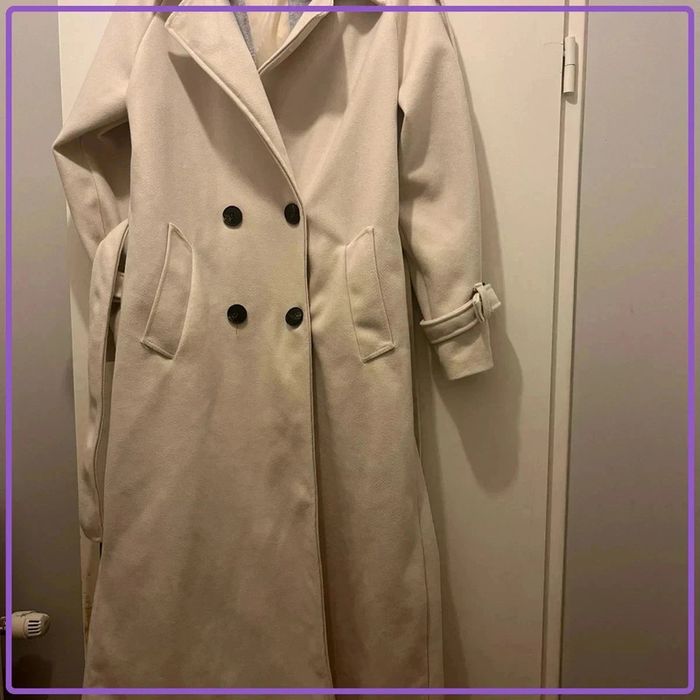 Manteau veste bi matière avec capuche