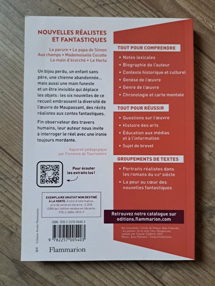 Nouvelles réalistes et fantastiques
Flammarion. Neuf. - photo numéro 3