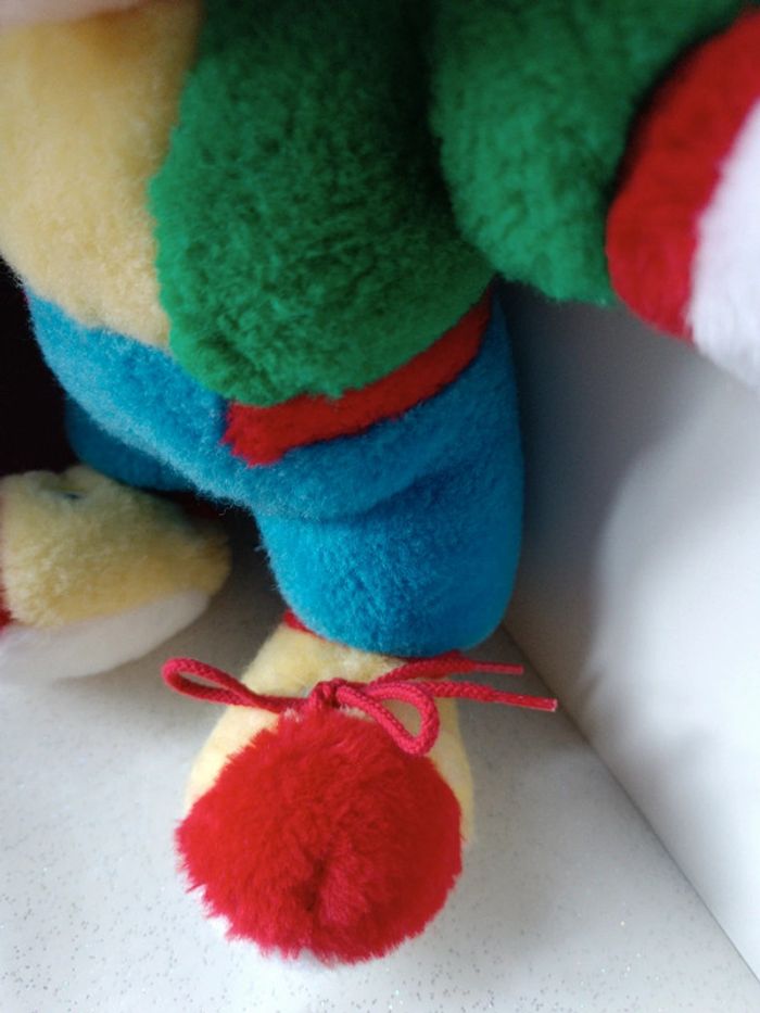 Peluche plush vtg vintage Disney nounours Teddy Bear loup Wolf 3 cochon pig bébé babies baby - photo numéro 5