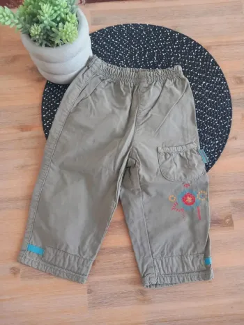 Pantalon kaki bébé – Terre de marins – 12 mois