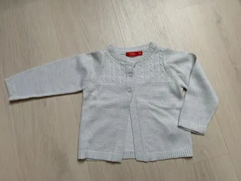Gillet gris 18 mois Tissaia
