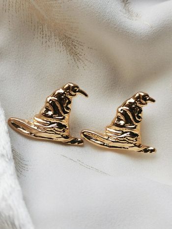 Paire de boucles d'oreilles dorées Choixpeau