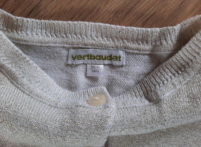 Gilet doré à boutons avec étoiles blanches Vertbaudet 3 ans (94 cm) - photo numéro 4