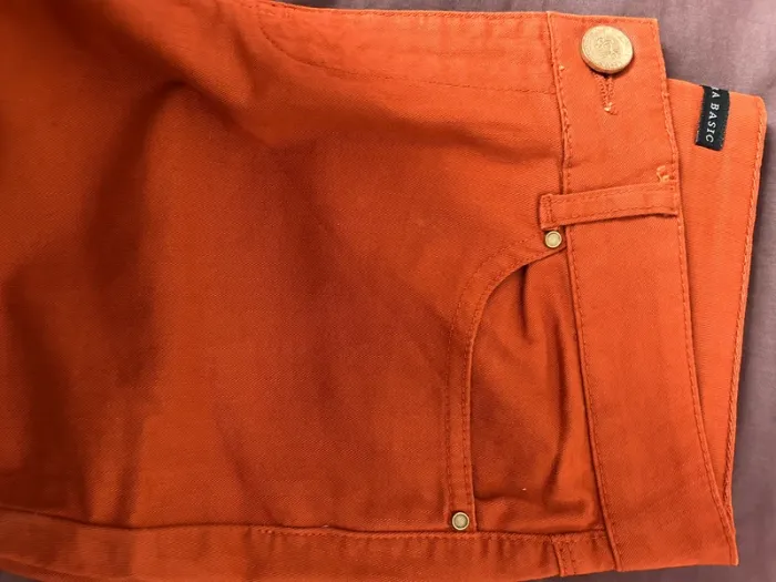 jean orange taille basse - photo numéro 4