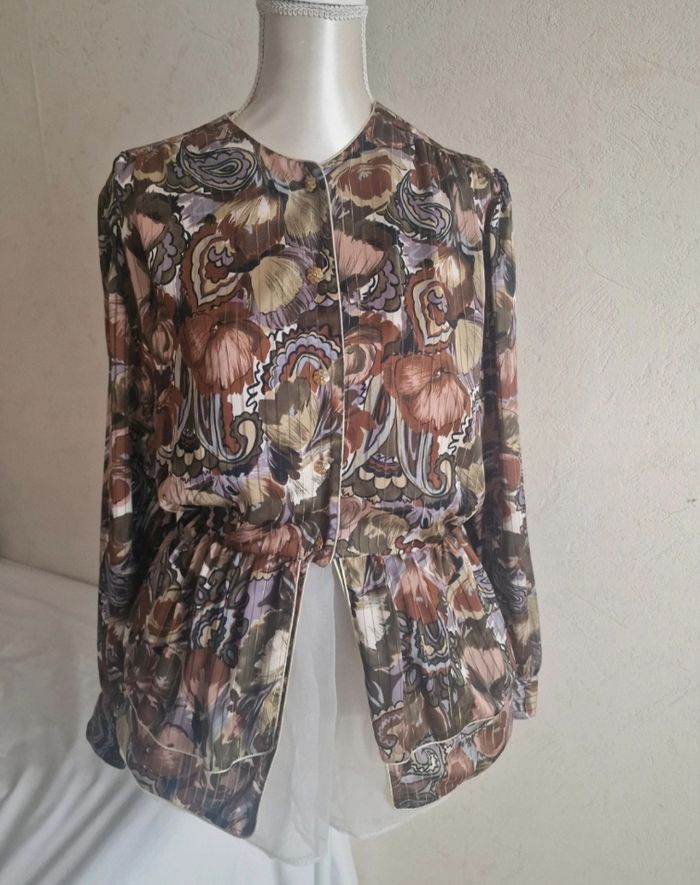Blouse imprimé bouton