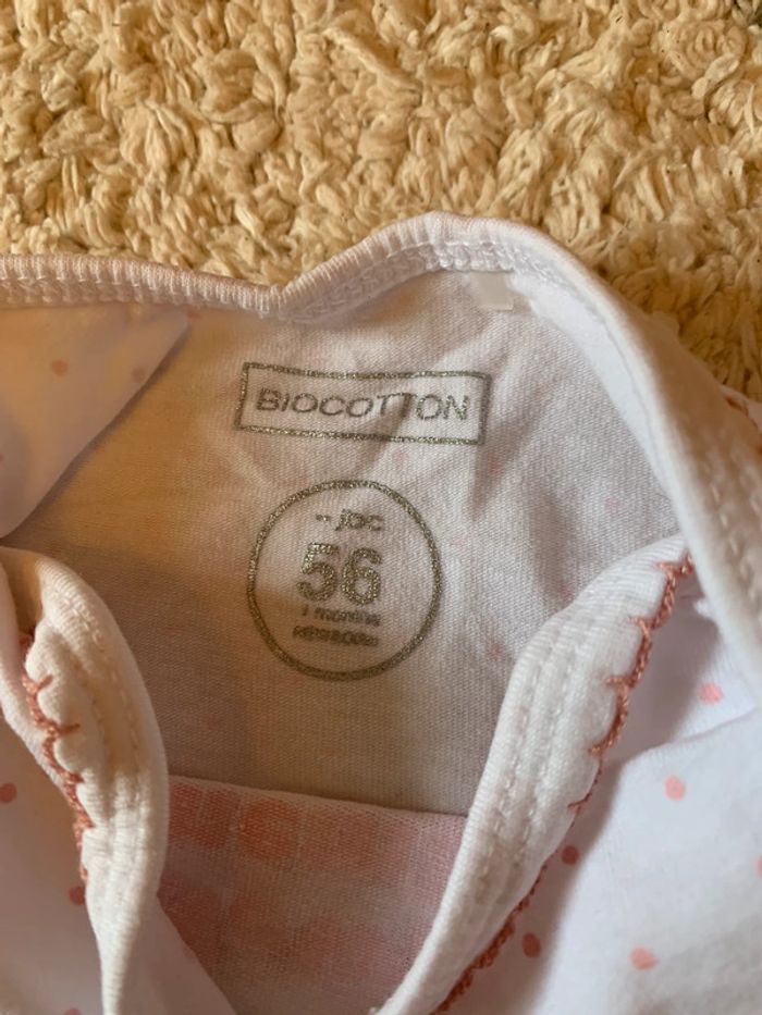 Ensemble body + pantalon + bonnet jbc 1mois/56cm - photo numéro 4