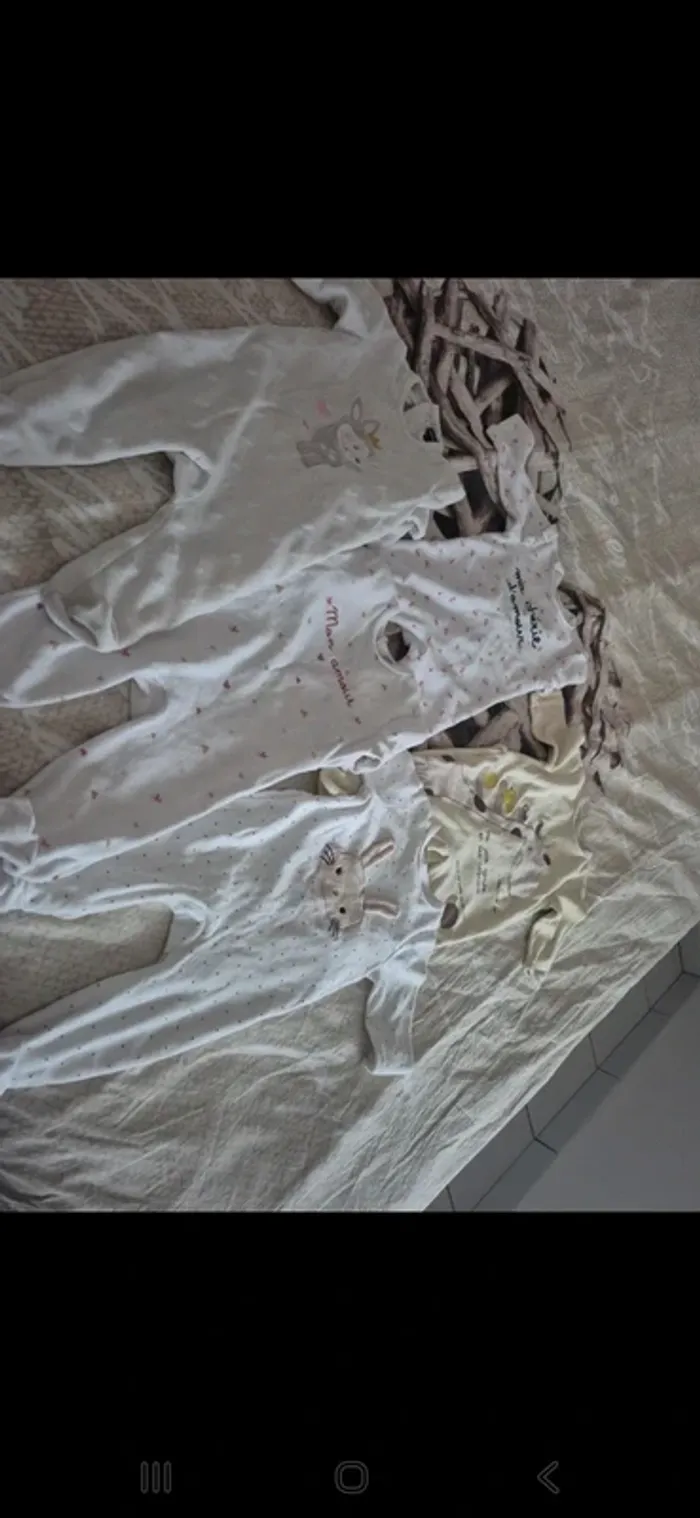 6 pyjamas velours 6mois