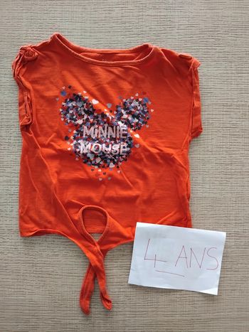 Tee shirt Minnie 4 ans