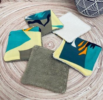 Lingettes lot de 5 lavable et réutilisable