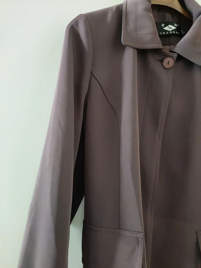 Manteau longue en violet - photo numéro 5