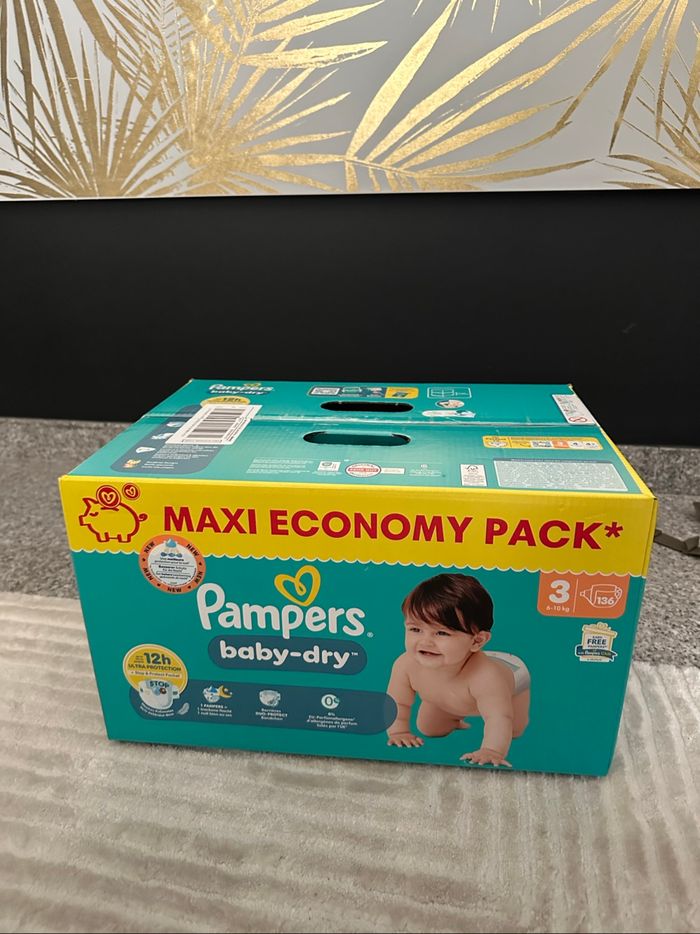📦lot de 2 Pampers Baby-Dry maxi economy pack 📦 - photo numéro 2
