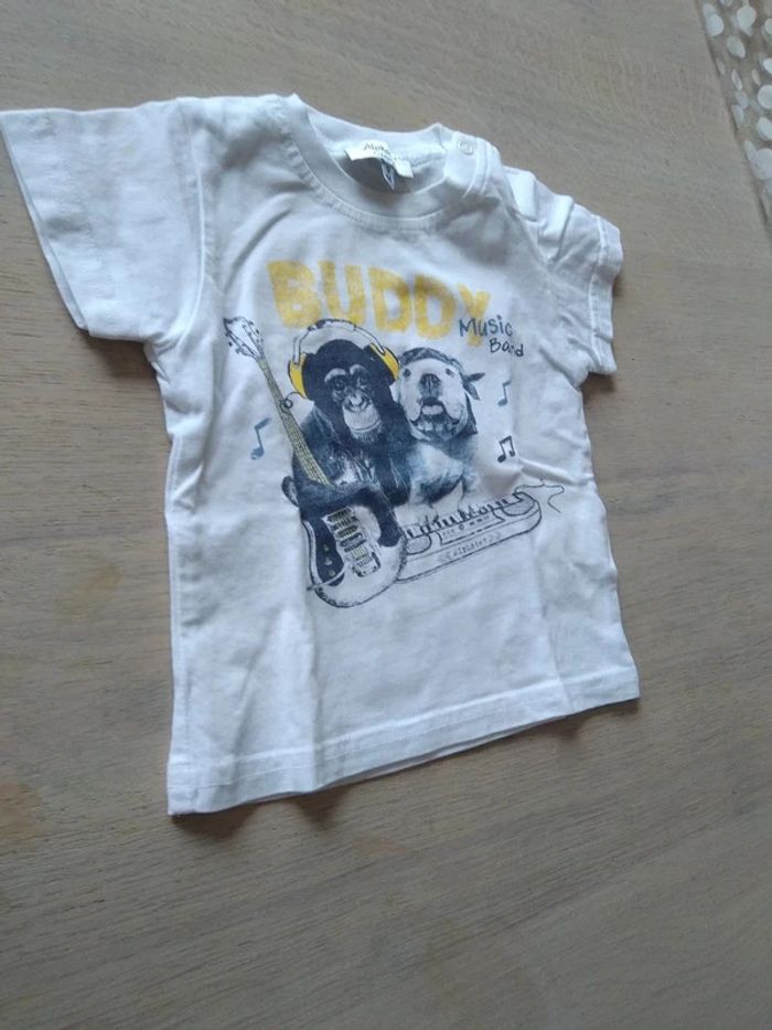 Tee-shirt blanc music band 9 mois - photo numéro 2