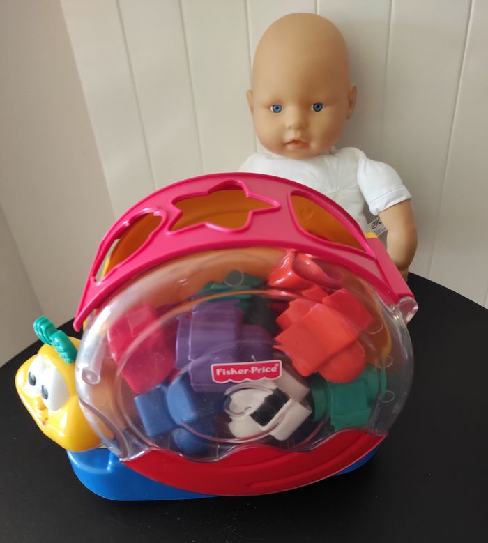 🐌 Jouet d’éveil escargot – Trieur de formes musical - photo numéro 3