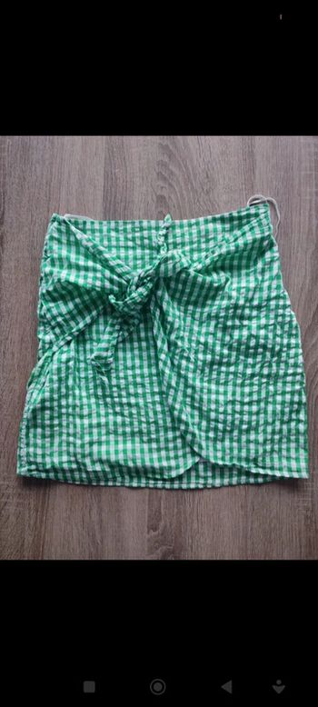 Mini-jupe Vichy à carreaux taille 38