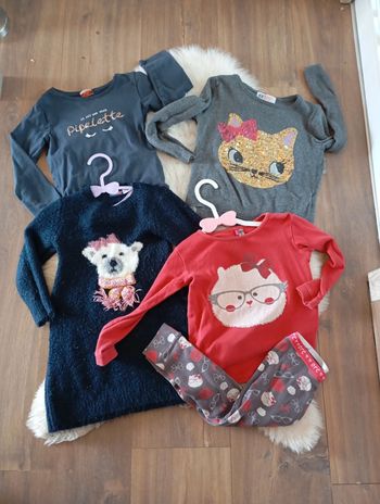 Gros lot 💖 fille 2 ans 5 pièces Tao lupilu orchestra h&m mi saison