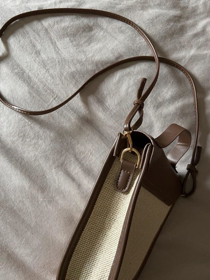 Sac bandoulière paille rectangle - photo numéro 4