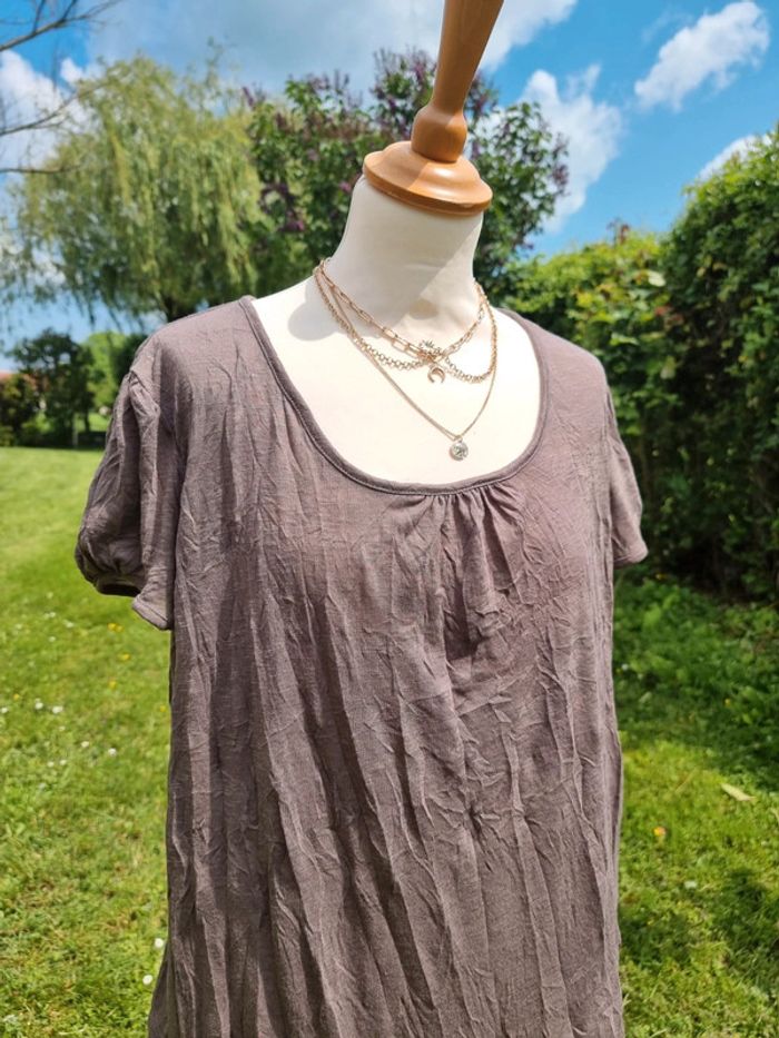Armand Thiery blouse marron * taille 4 * - photo numéro 2