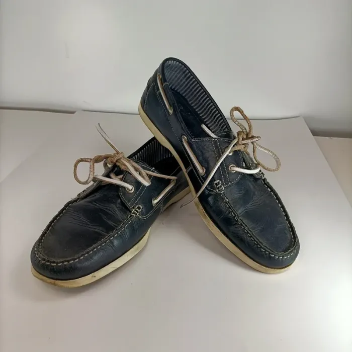 Mocassins bateau noires San Marina – Pointure 44 – Cuir C103 - photo numéro 6