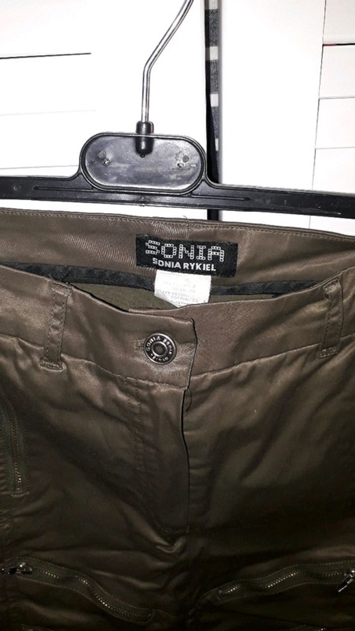 Sonia rykiel jupe kaki satinée taille 42 - photo numéro 2