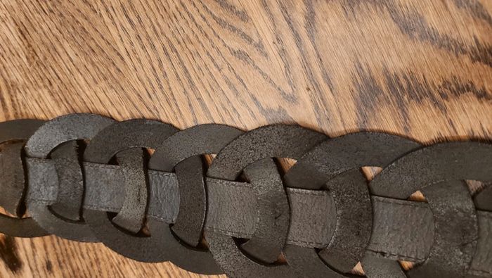 Ceinture noir en cuir réglable de 90 à 95 - photo numéro 12