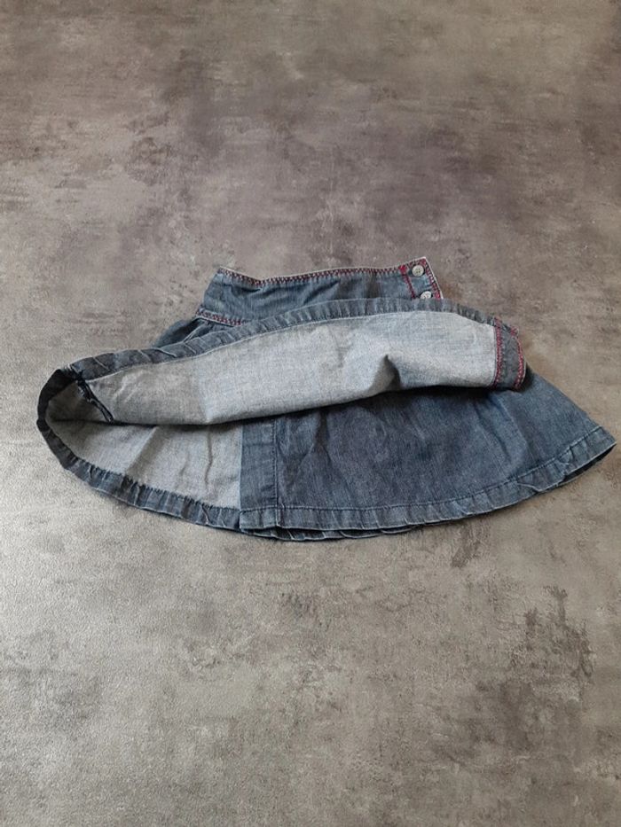 Jupe en jeans réglable fille 100% coton - photo numéro 3