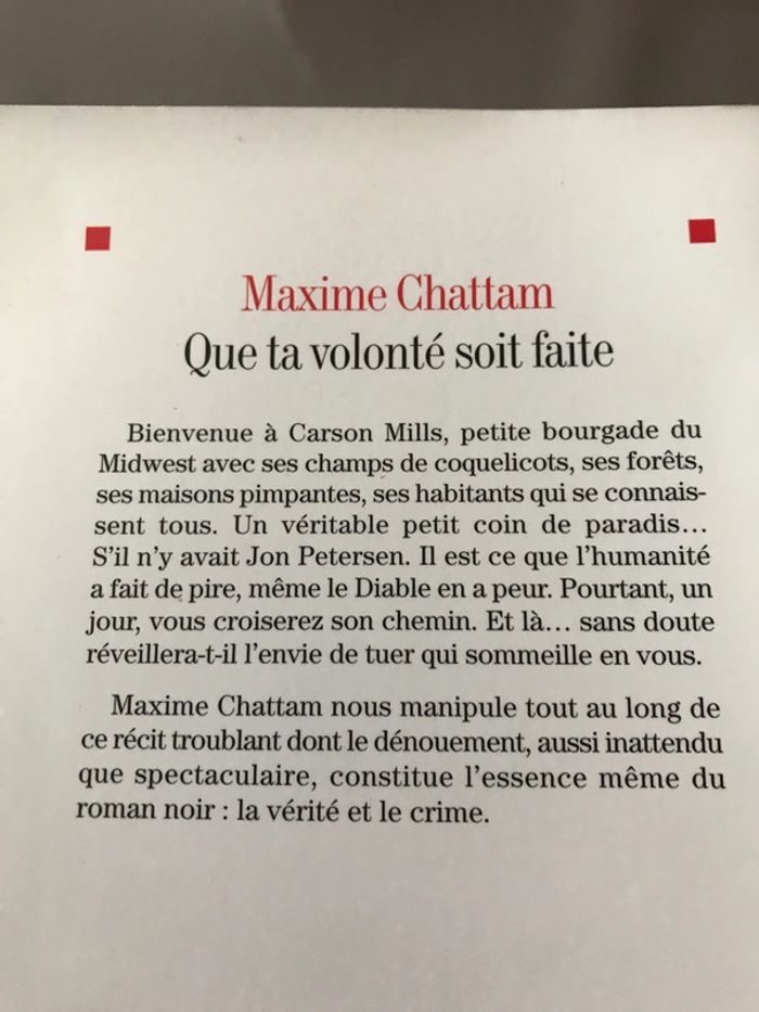 Livre Que ta volonté soit faite - photo numéro 3