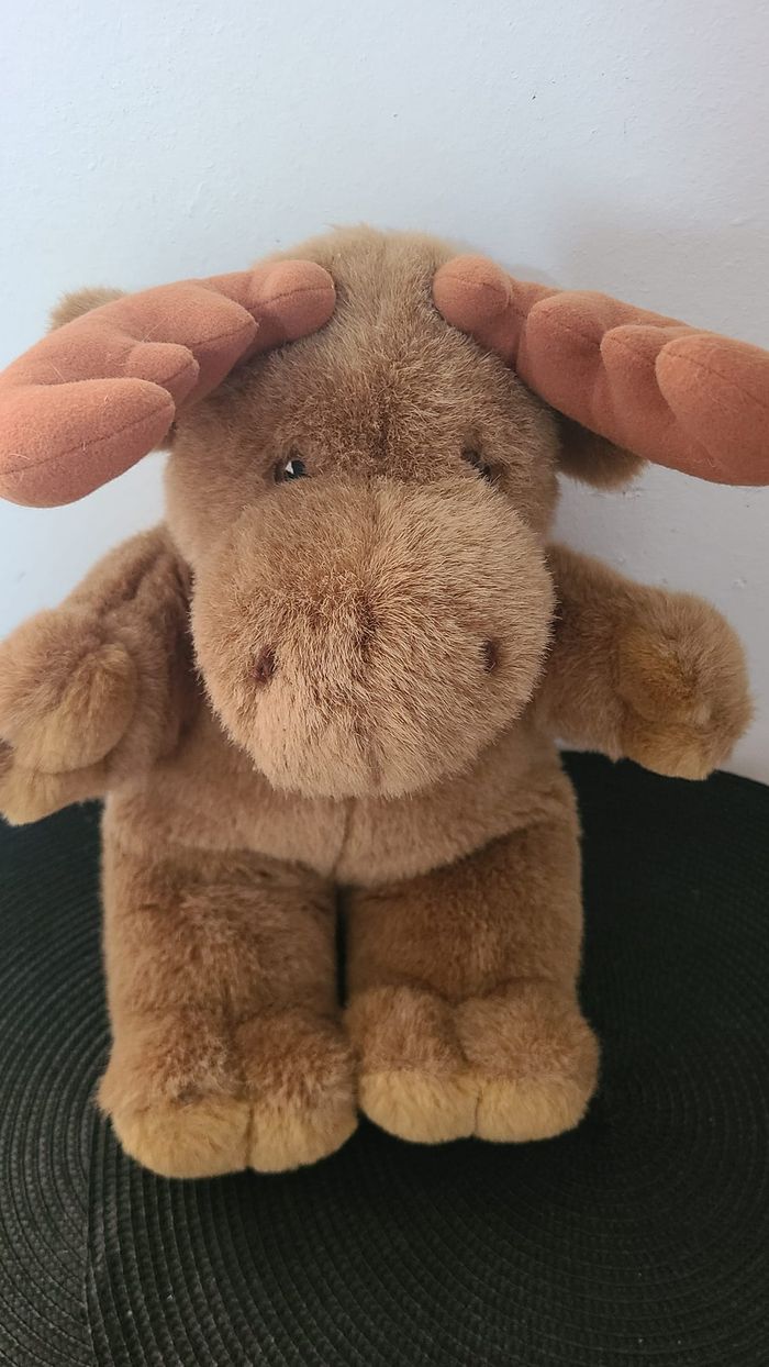 Doudou peluche cerf élan renne beige 35 cm Ikea - photo numéro 5