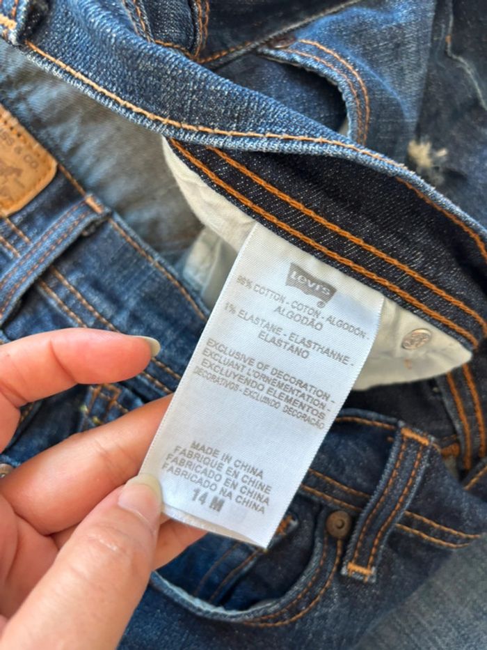 Jean Levi’s 505 straight leg droit bleu foncé vintage y2k 00s taille 44/46 2XL/3XL - photo numéro 10