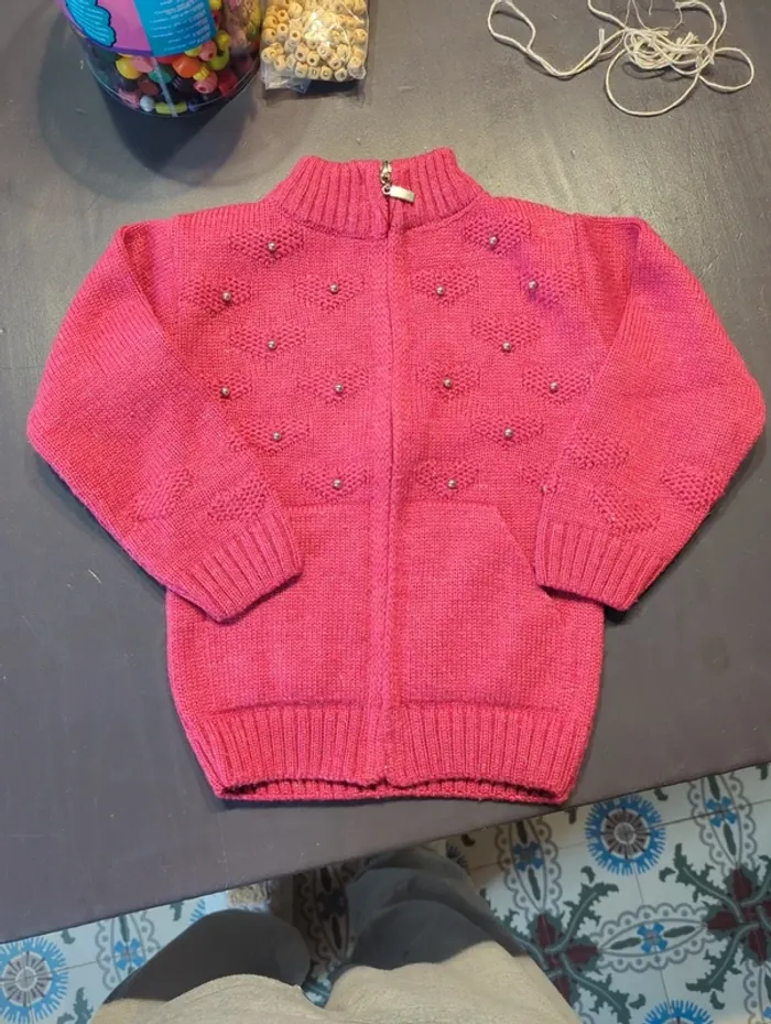 Gilet chaud fushia - photo numéro 2