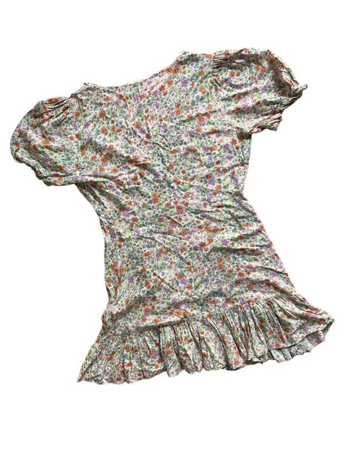 Rose fleurie couleurs pales Lovie & co taille M très bon état - photo numéro 3