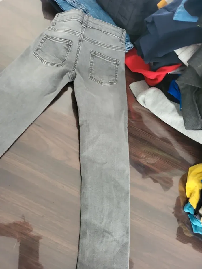 Jean 7 /8 gris skinny denin co 128 cm - photo numéro 10
