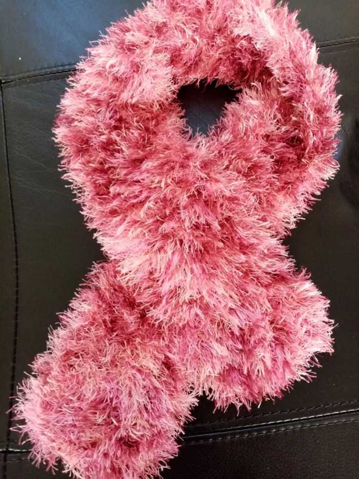 Lot écharpe et gants mauve - photo numéro 7