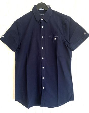 Chemisette bleu marine homme