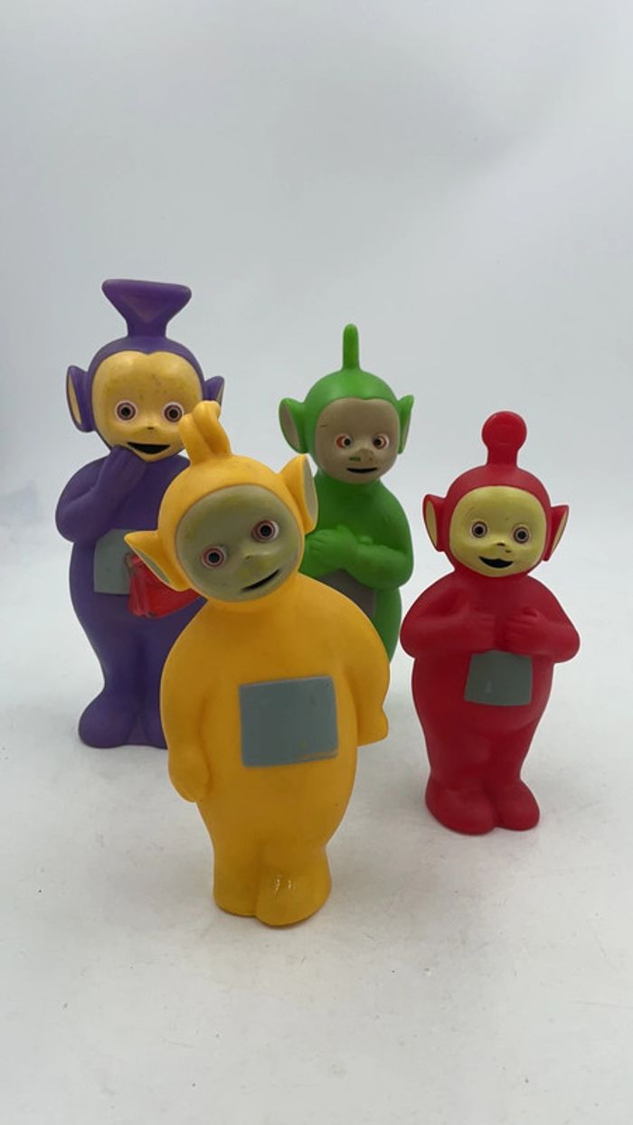 4 figurines Teletubbies « Pouet-Pouet » vintage année 80/90