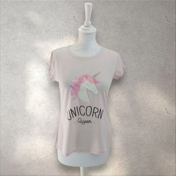T-shirt manches courtes licorne Etam taille xs