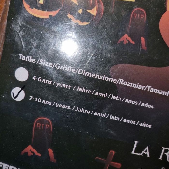 déguisement HALLOWEEN Reine Des Ténèbres taille  7 / 10  ans 🎃 neuf 🎃 - photo numéro 3
