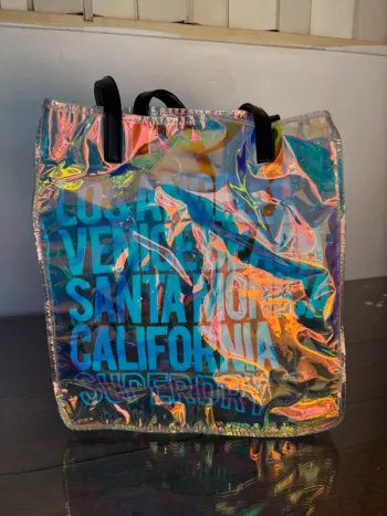 Sac fourre-tout imprimé métallisé Superdry