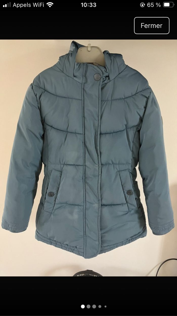 Manteau bleu chaud Okaidi 8 ans