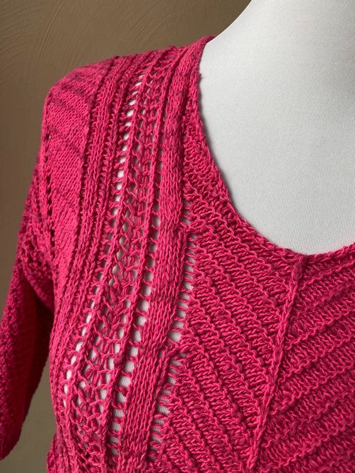 Pull ajouré rose Sateen S - photo numéro 8