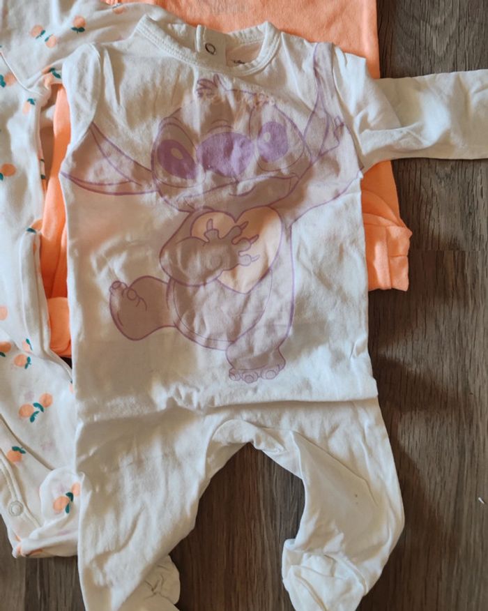 Lot de 4 pyjamas été divers - 3mois - photo numéro 2