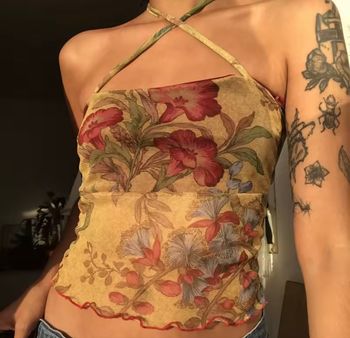 Haut court gilet Y2K Streetwear